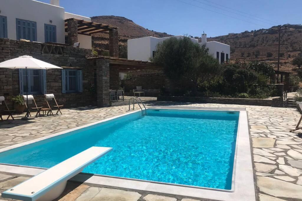 Sunset Villa With Swimming Pool At Tzia Ligia  Dış mekan fotoğraf