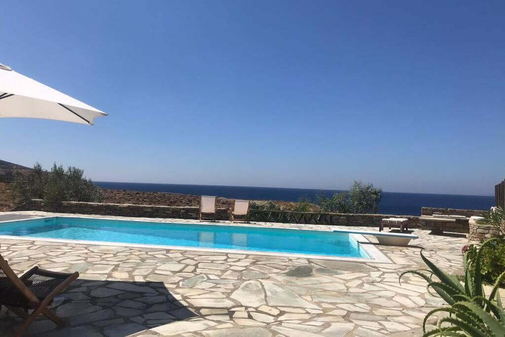 Sunset Villa With Swimming Pool At Tzia Ligia  Dış mekan fotoğraf
