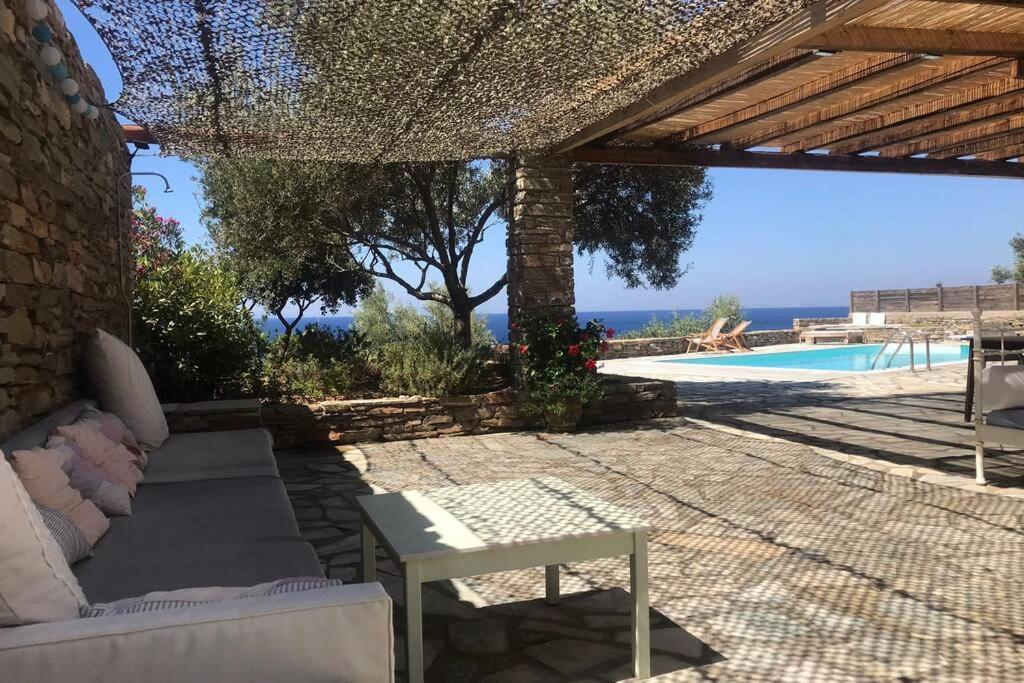Sunset Villa With Swimming Pool At Tzia Ligia  Dış mekan fotoğraf